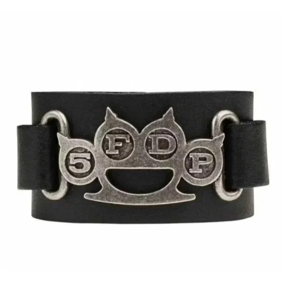5FDP Knuckle Duster Leather Wrist-strap Made by Alchemy England - Picture 2 of 5